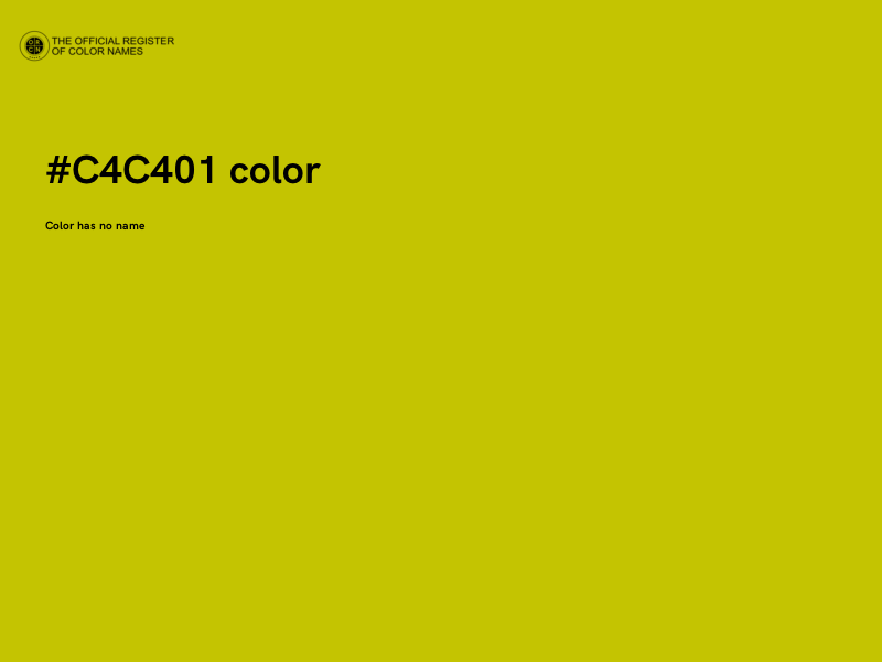 #C4C401 color image