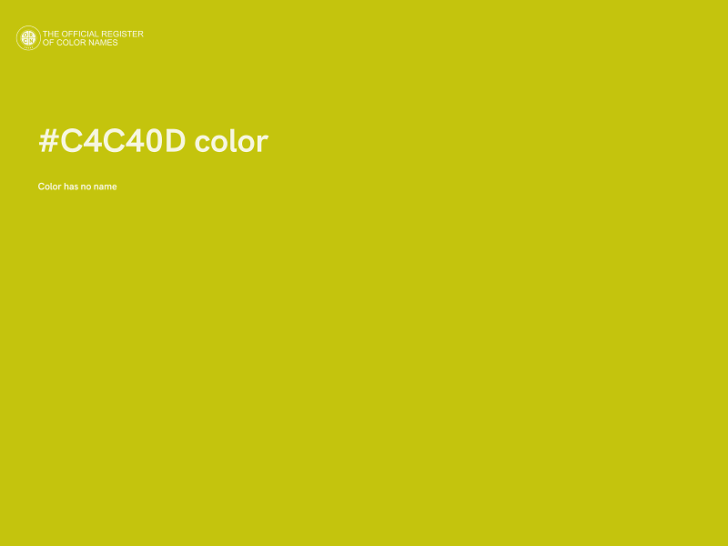 #C4C40D color image