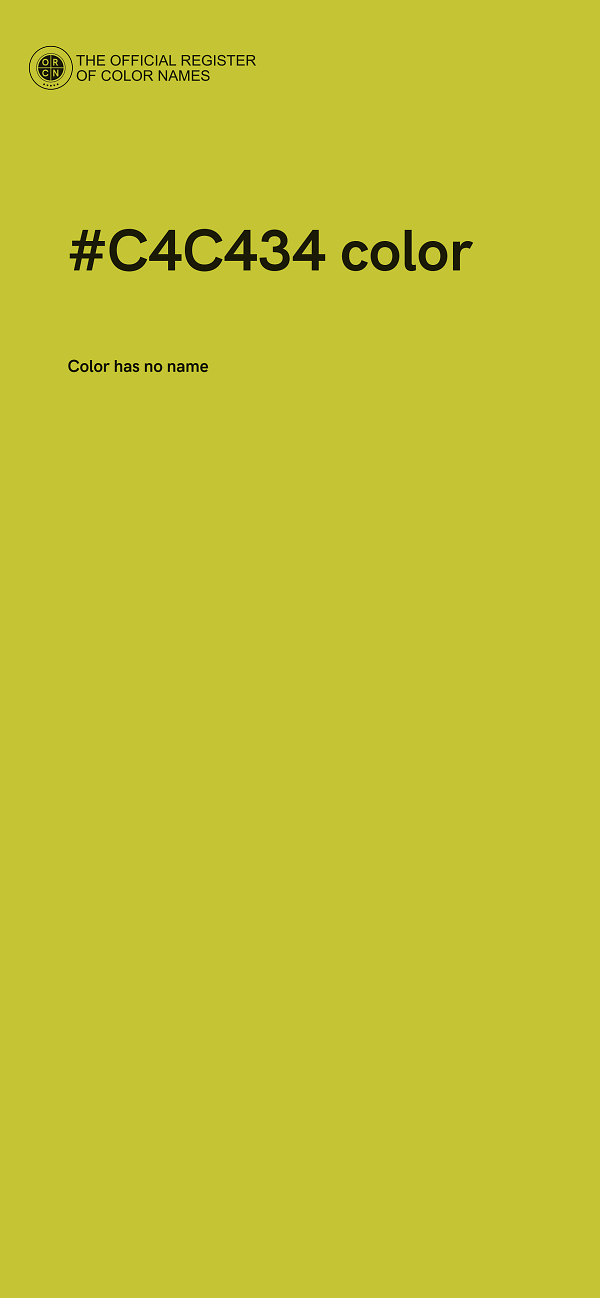 #C4C434 color image