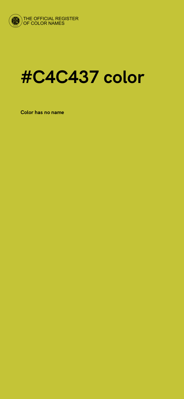 #C4C437 color image