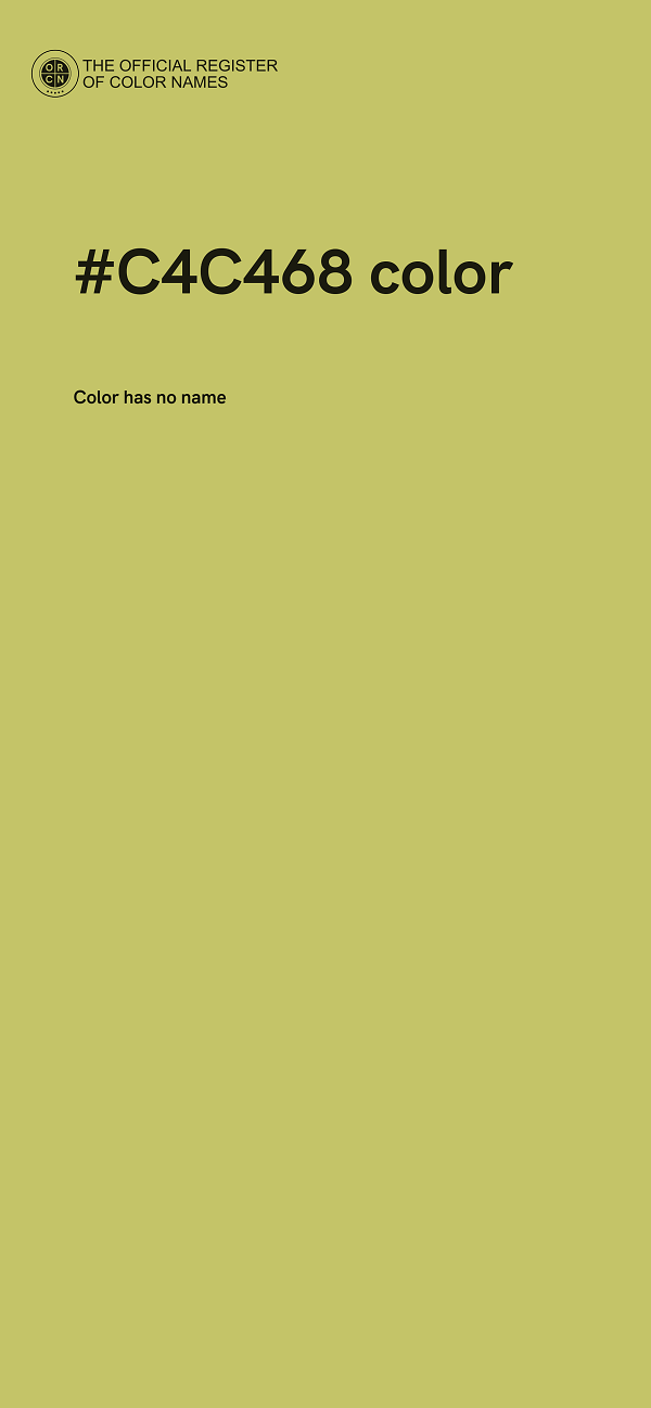 #C4C468 color image