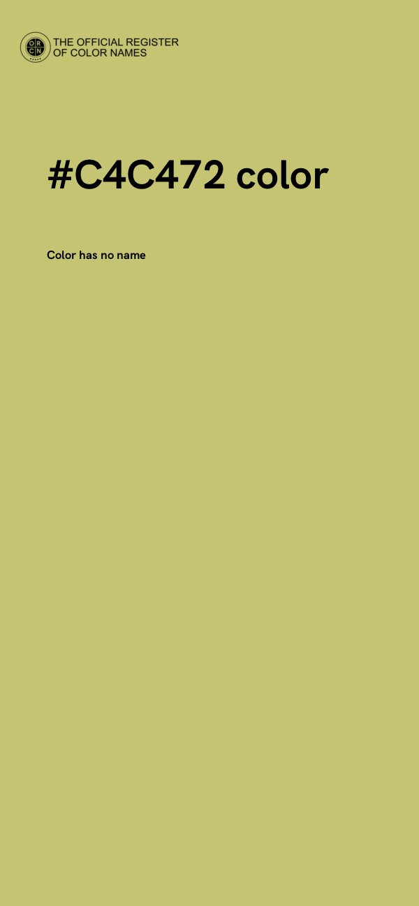 #C4C472 color image