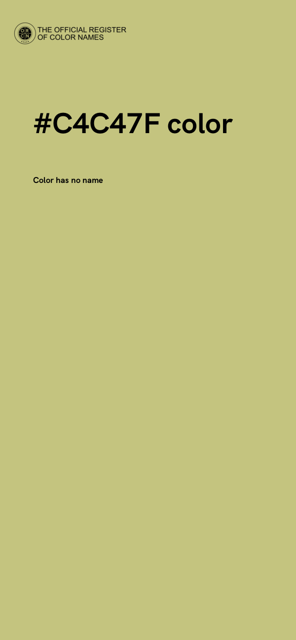 #C4C47F color image