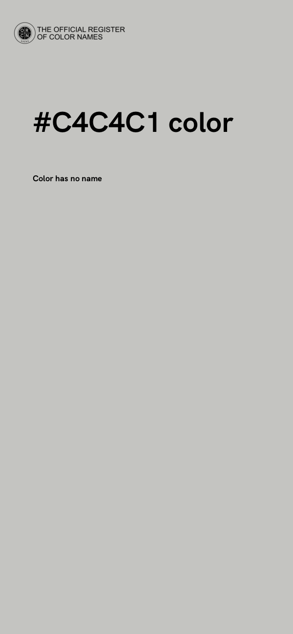 #C4C4C1 color image