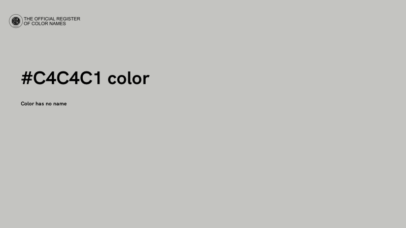 #C4C4C1 color image