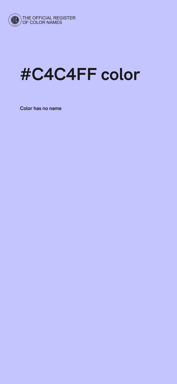 #C4C4FF color image
