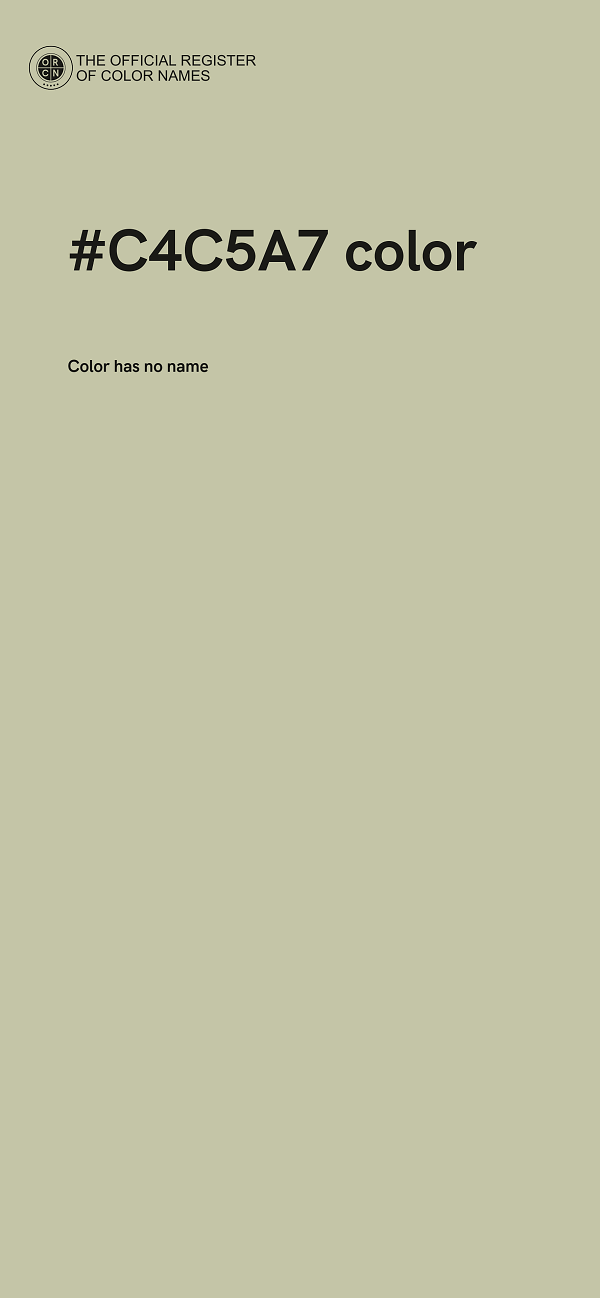 #C4C5A7 color image