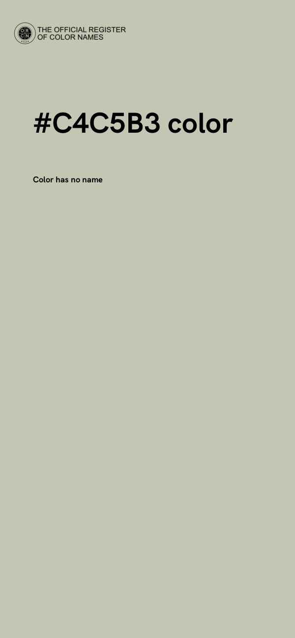 #C4C5B3 color image