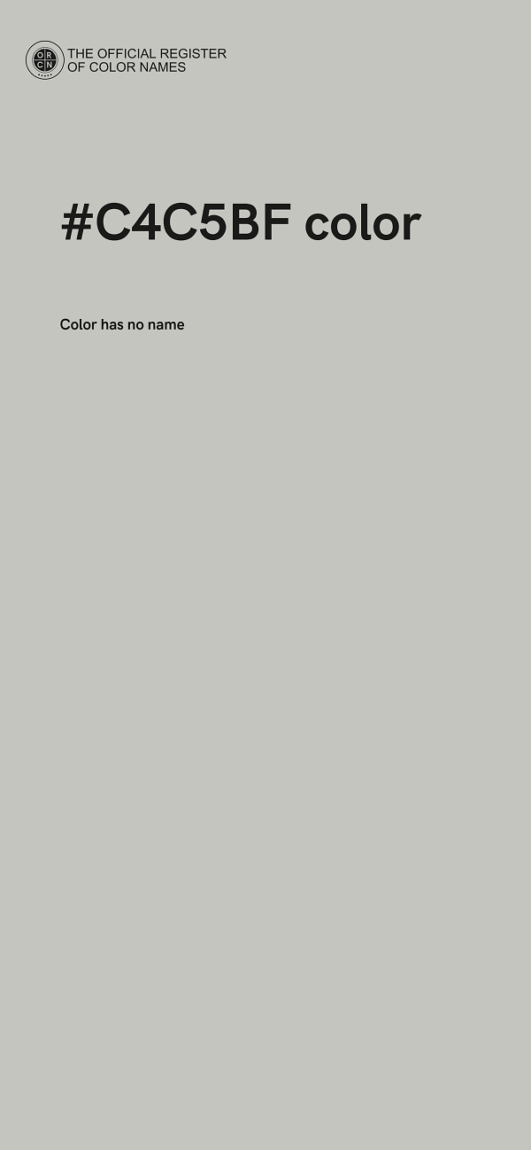 #C4C5BF color image