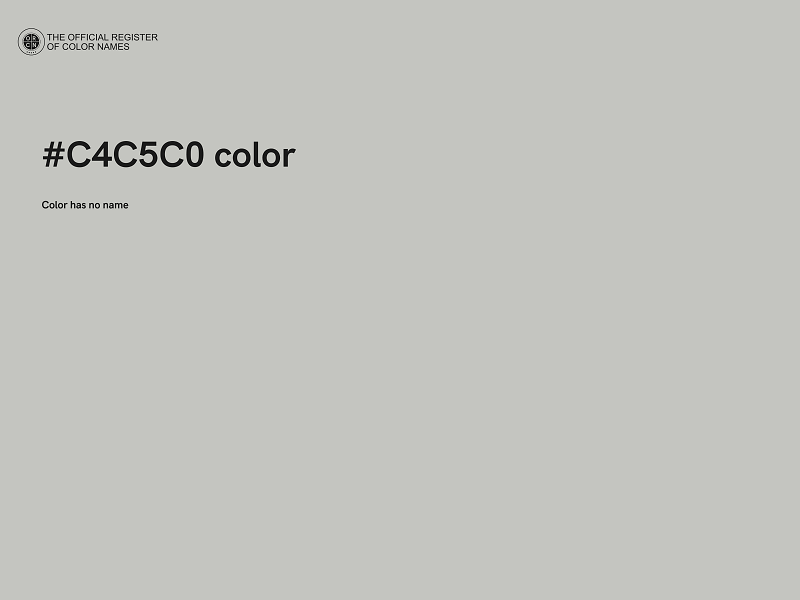 #C4C5C0 color image