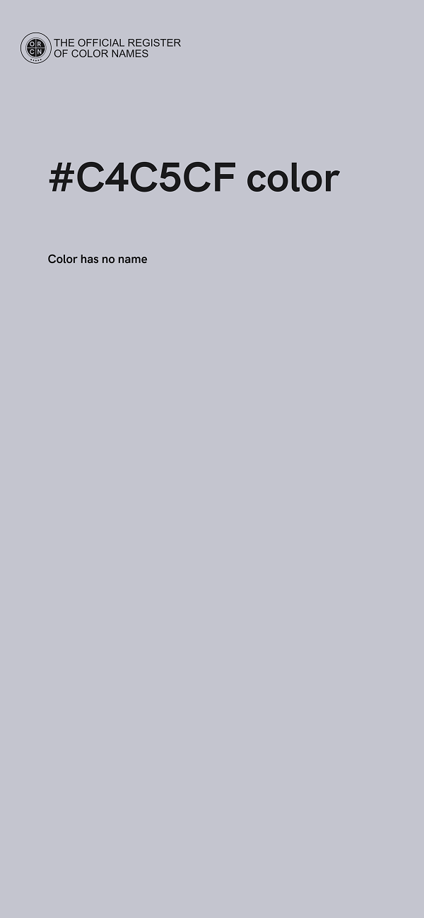 #C4C5CF color image