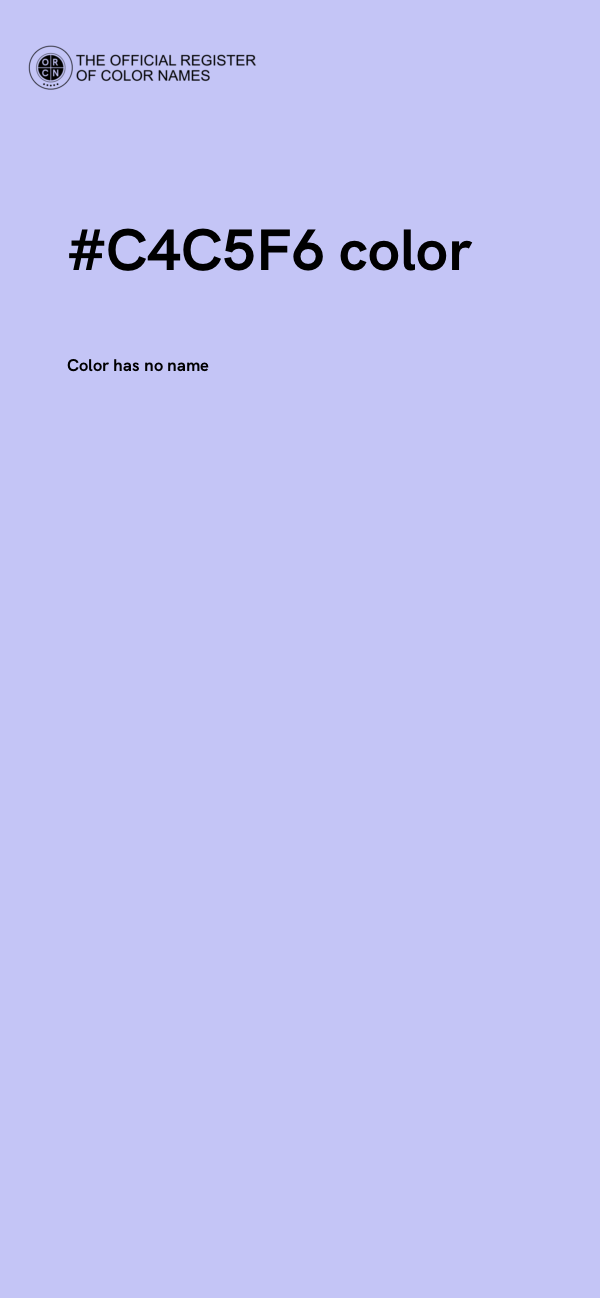 #C4C5F6 color image