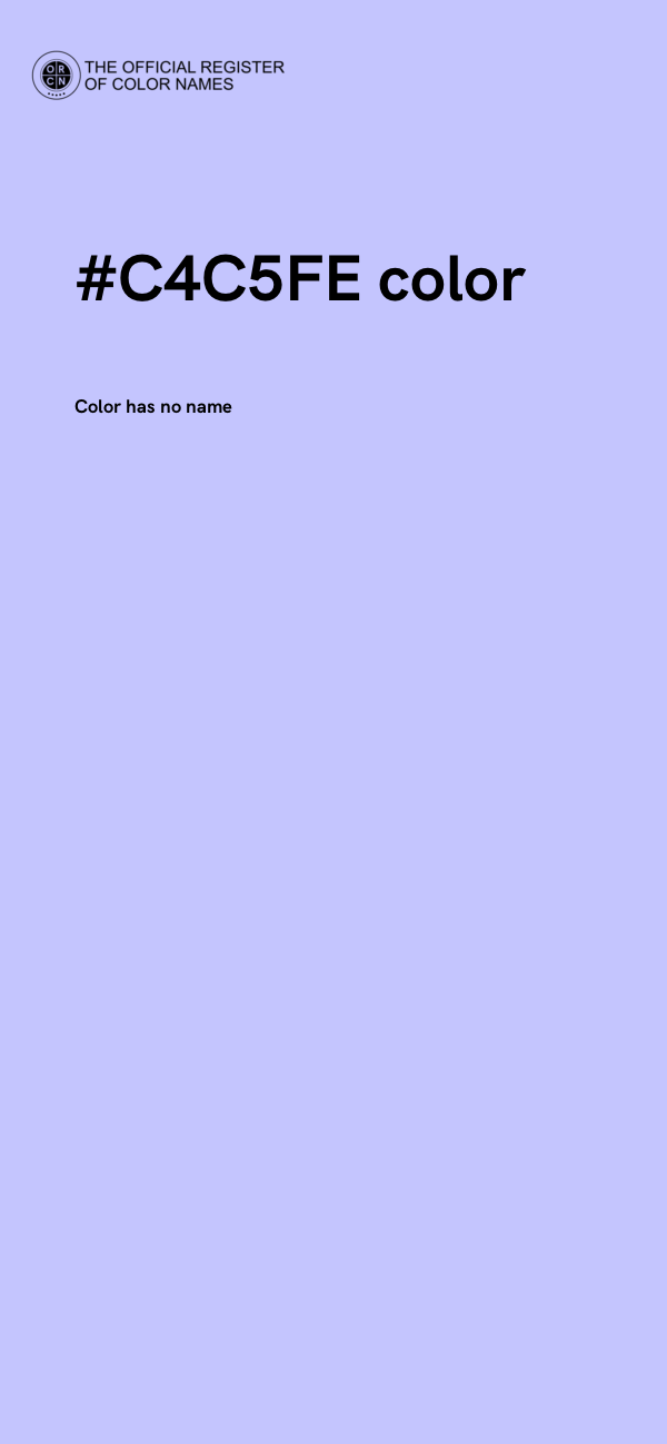 #C4C5FE color image