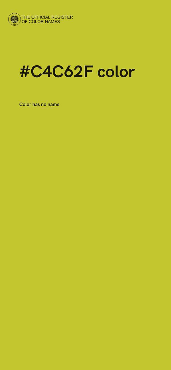 #C4C62F color image