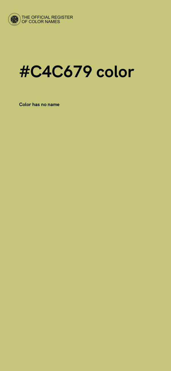 #C4C679 color image