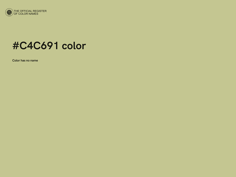 #C4C691 color image