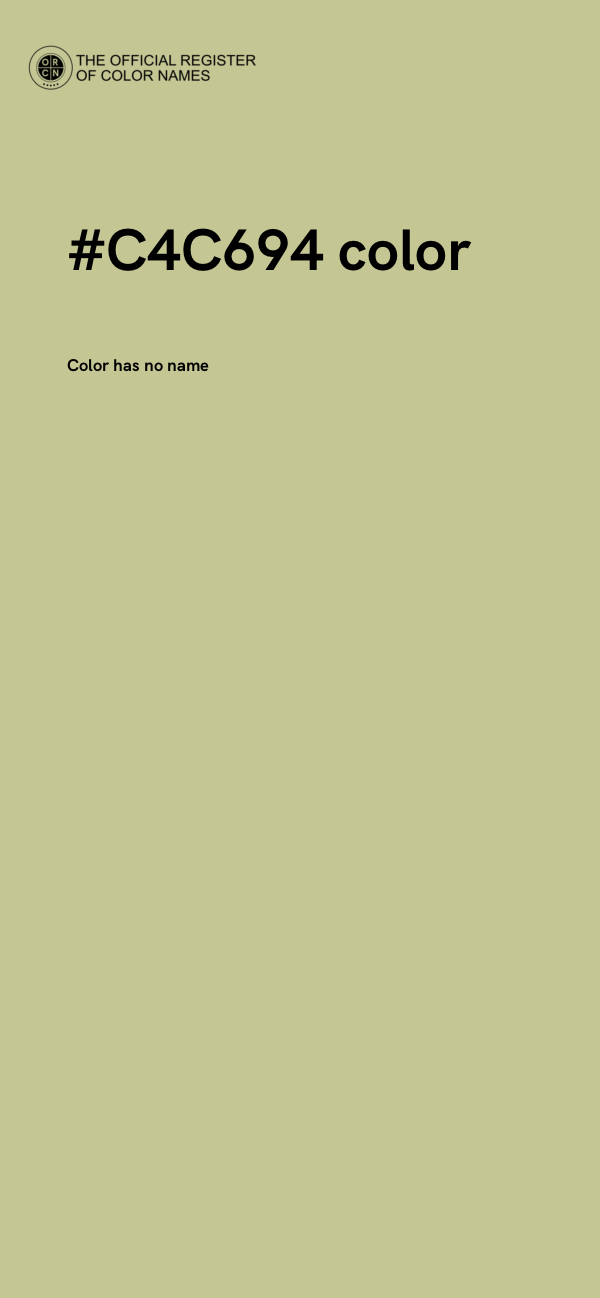 #C4C694 color image