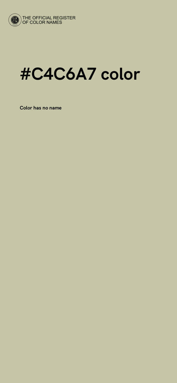 #C4C6A7 color image
