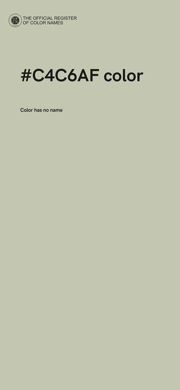 #C4C6AF color image