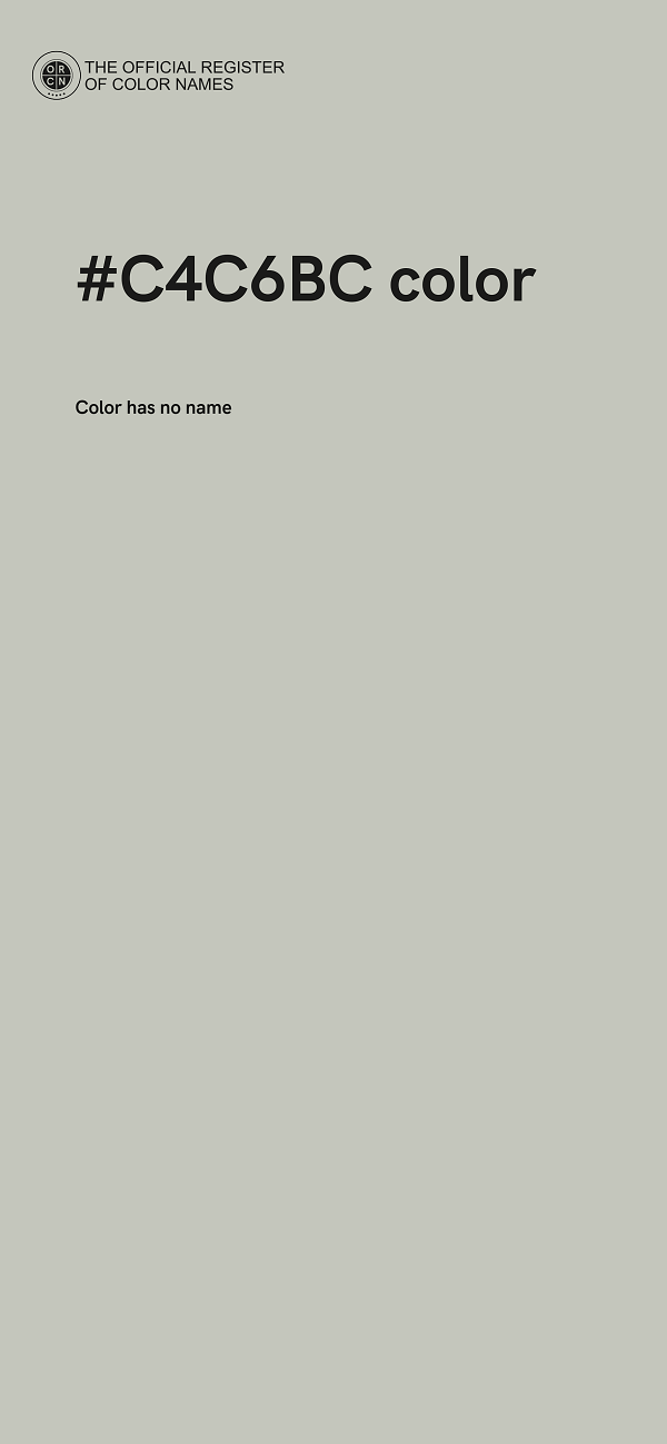 #C4C6BC color image