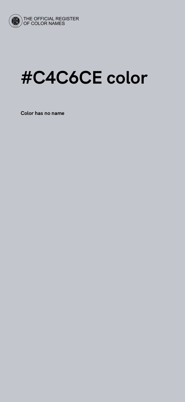 #C4C6CE color image