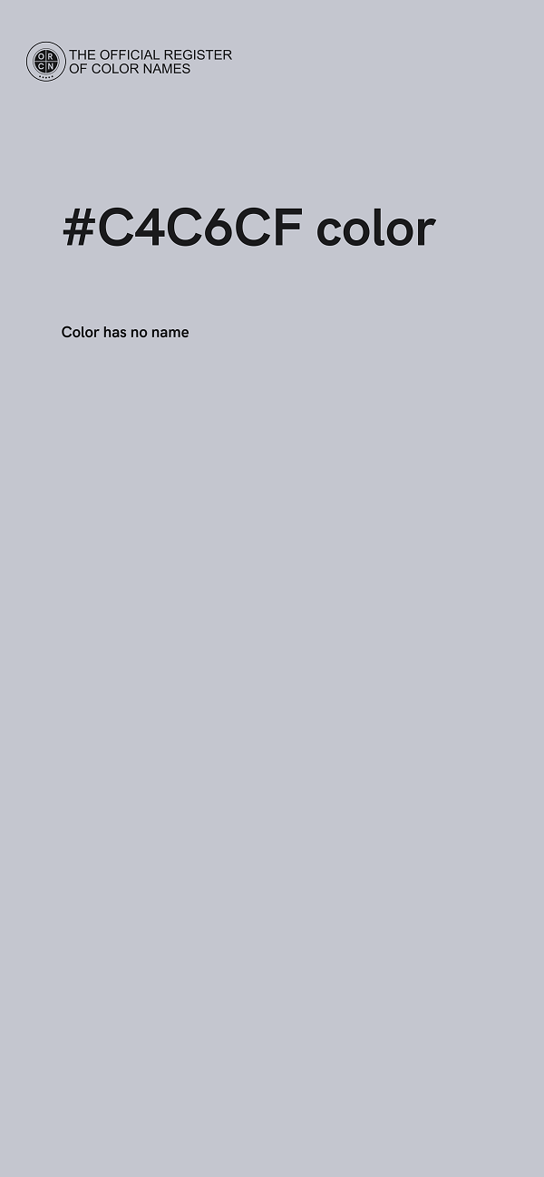 #C4C6CF color image