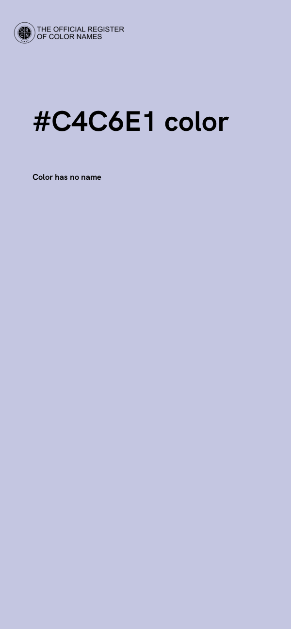 #C4C6E1 color image
