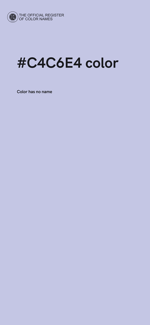 #C4C6E4 color image