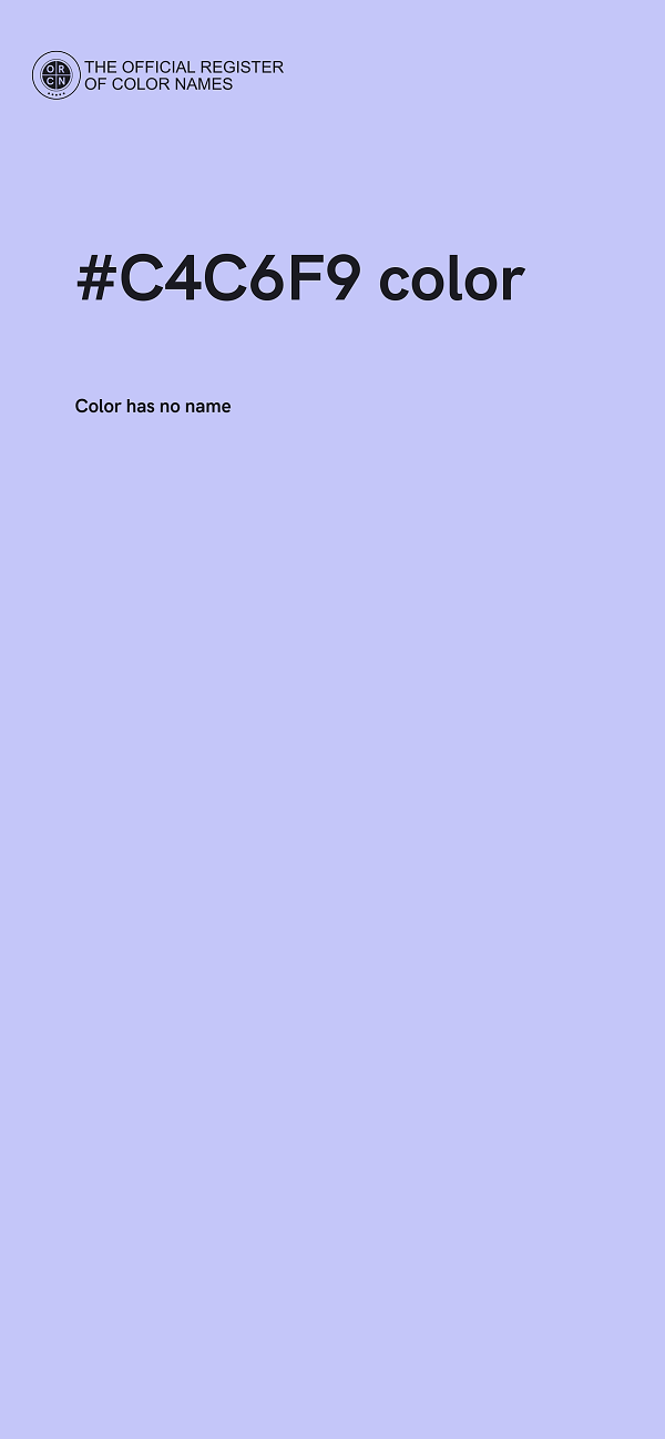 #C4C6F9 color image