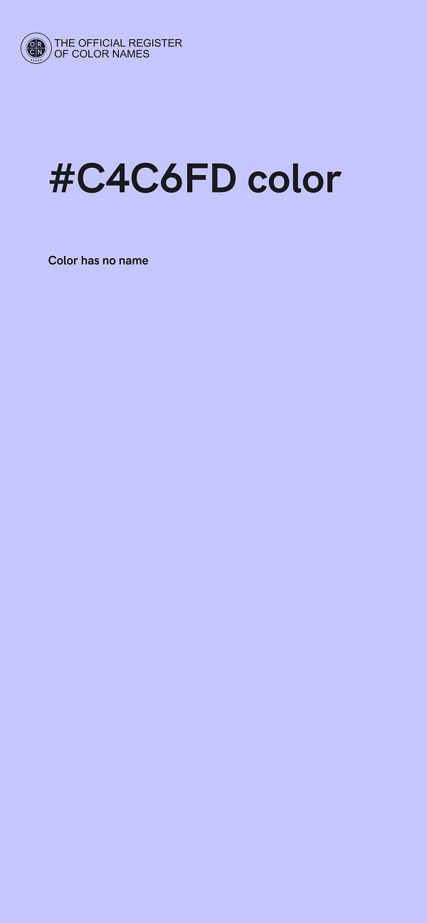 #C4C6FD color image