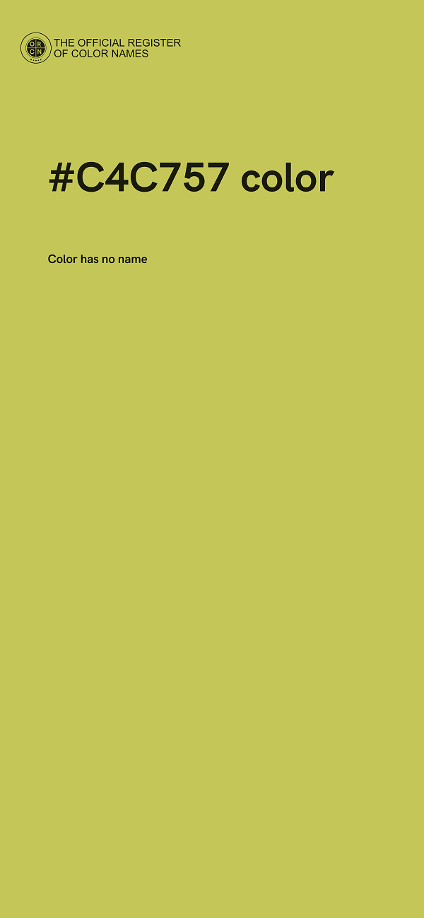 #C4C757 color image