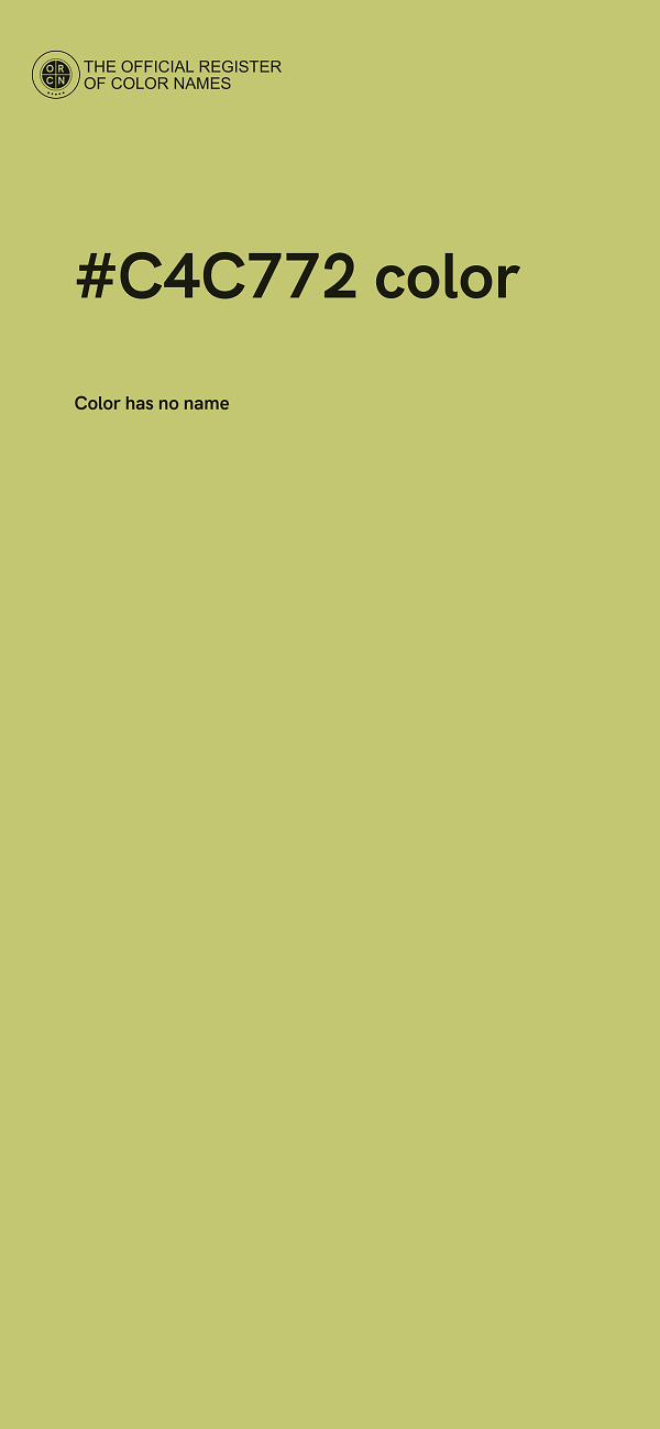 #C4C772 color image