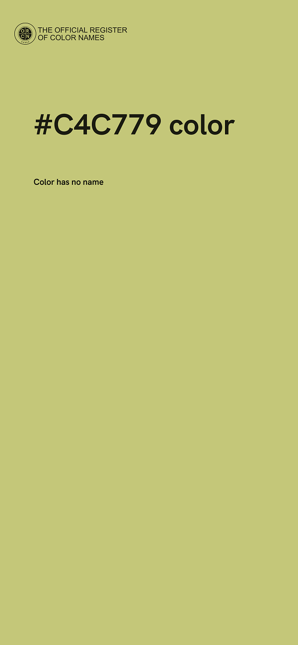 #C4C779 color image