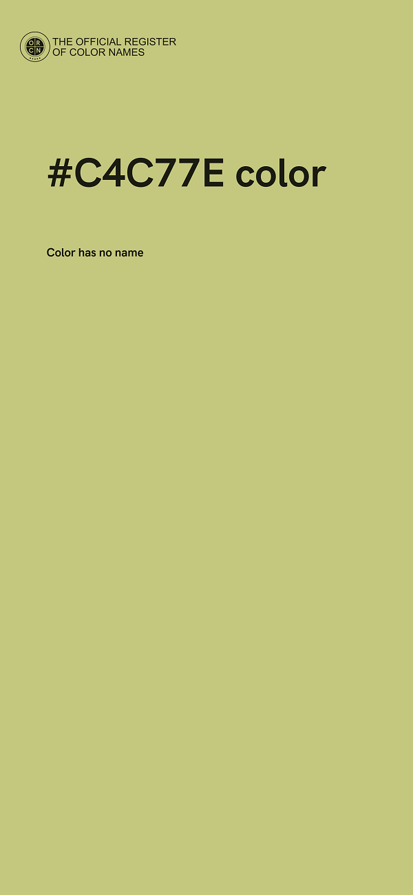 #C4C77E color image