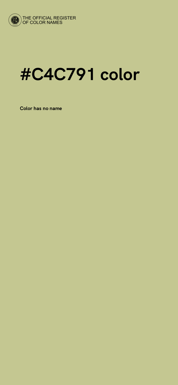 #C4C791 color image