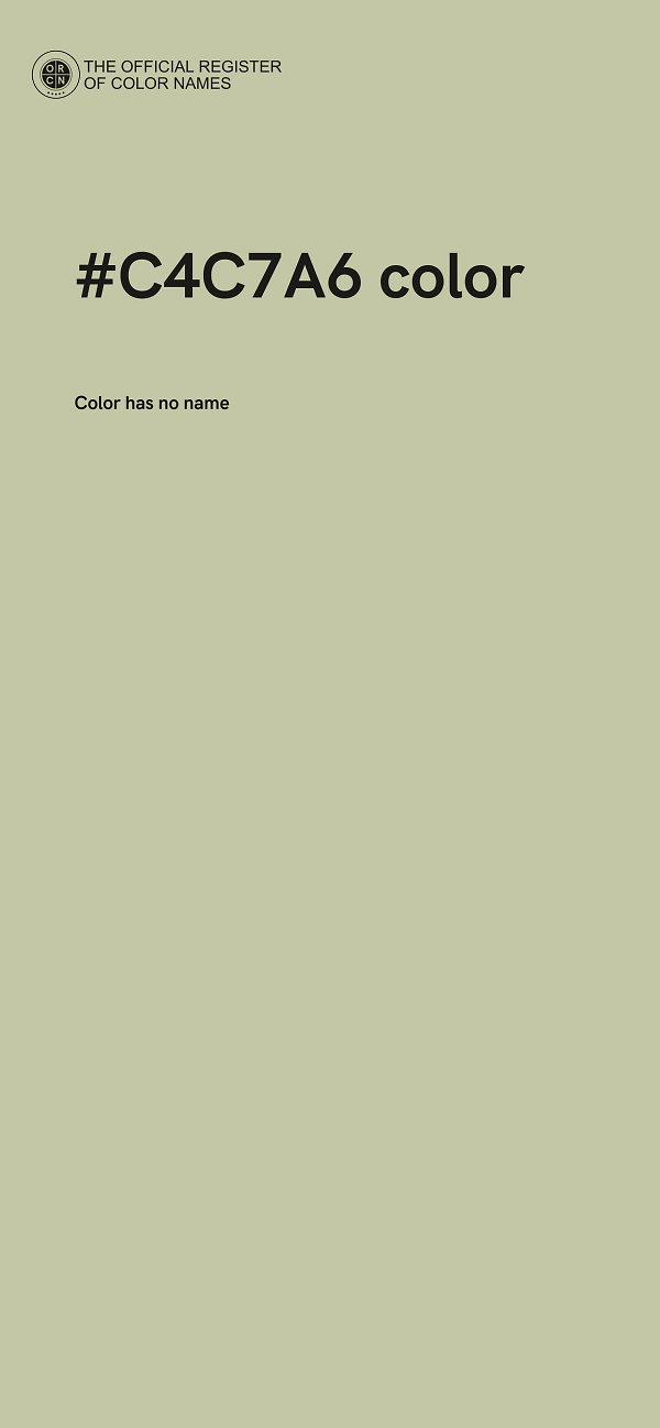 #C4C7A6 color image