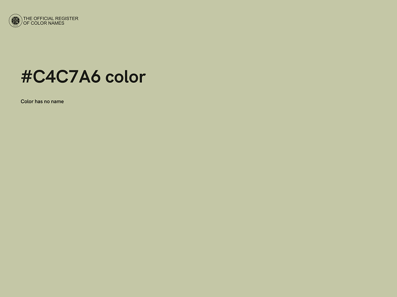 #C4C7A6 color image