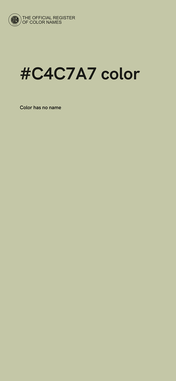 #C4C7A7 color image