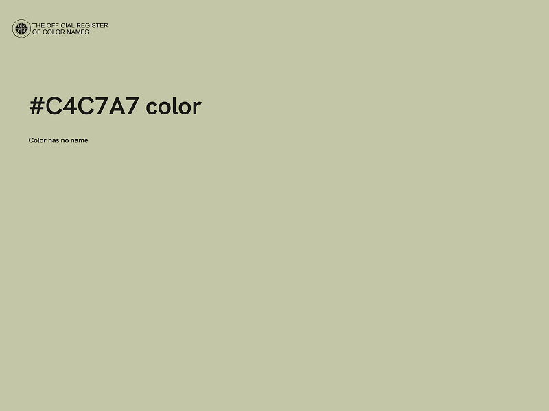 #C4C7A7 color image