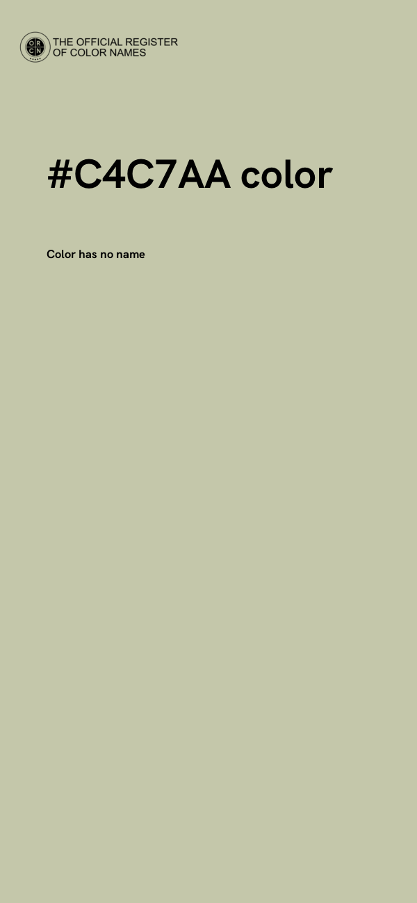 #C4C7AA color image