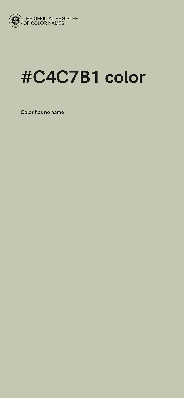 #C4C7B1 color image