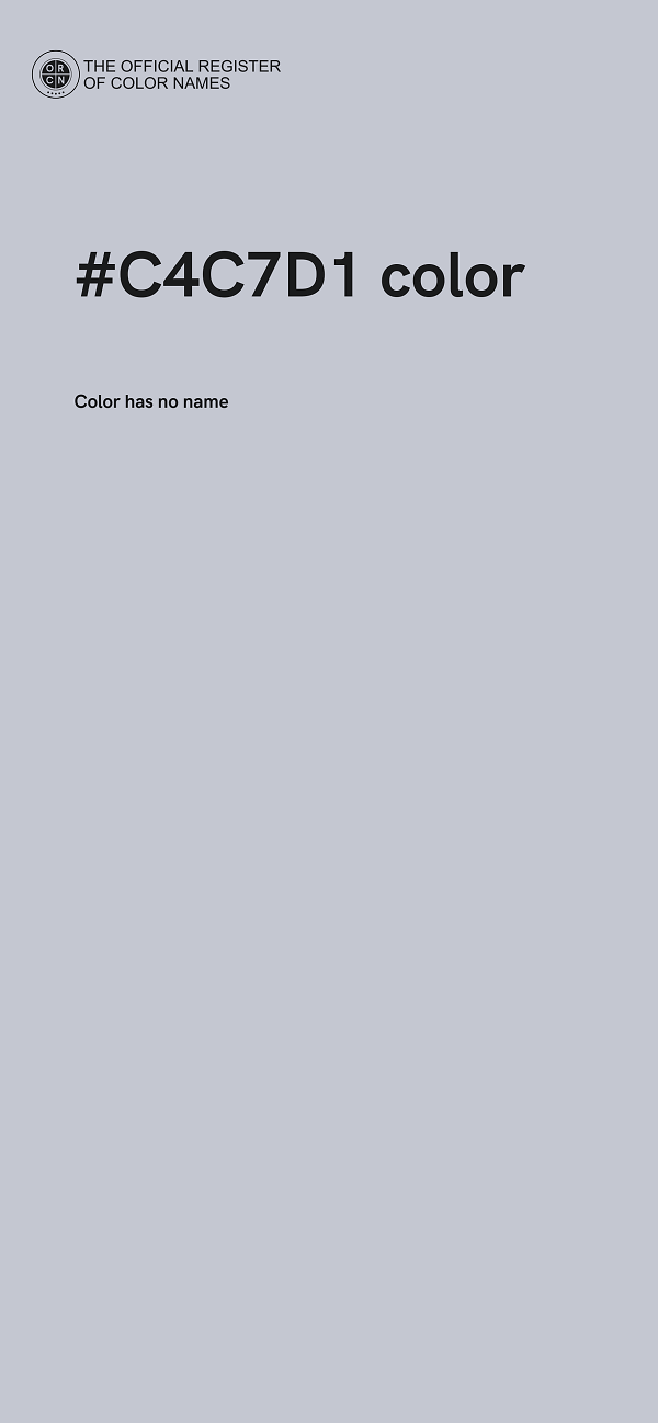 #C4C7D1 color image