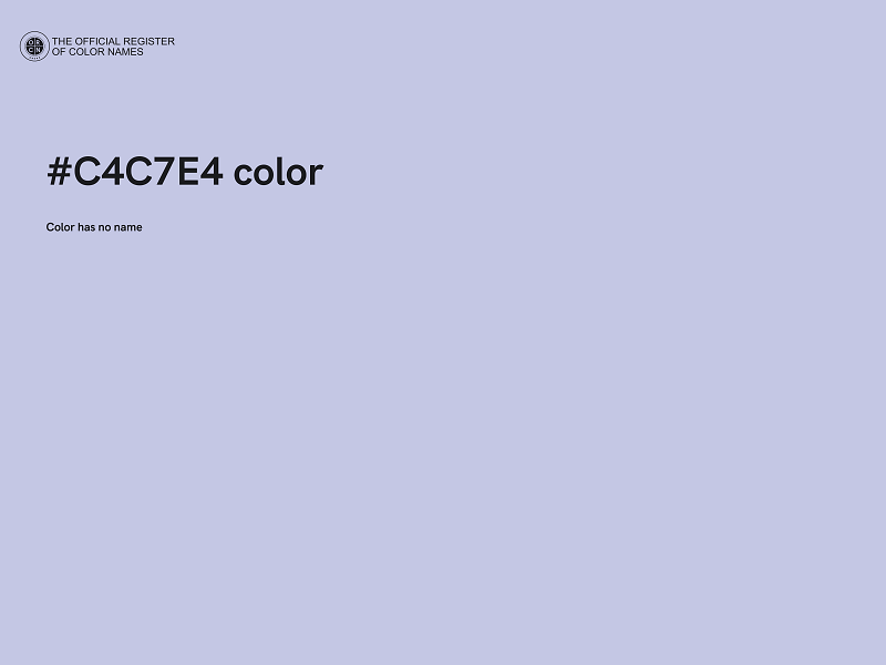 #C4C7E4 color image