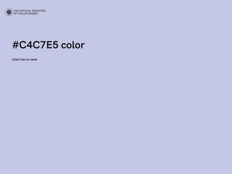 #C4C7E5 color image