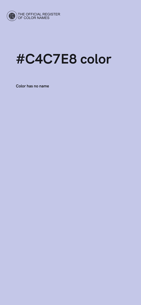 #C4C7E8 color image
