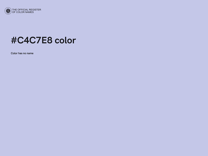 #C4C7E8 color image