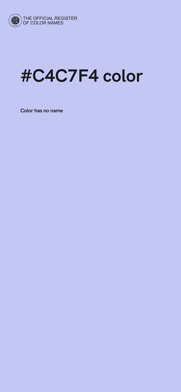 #C4C7F4 color image
