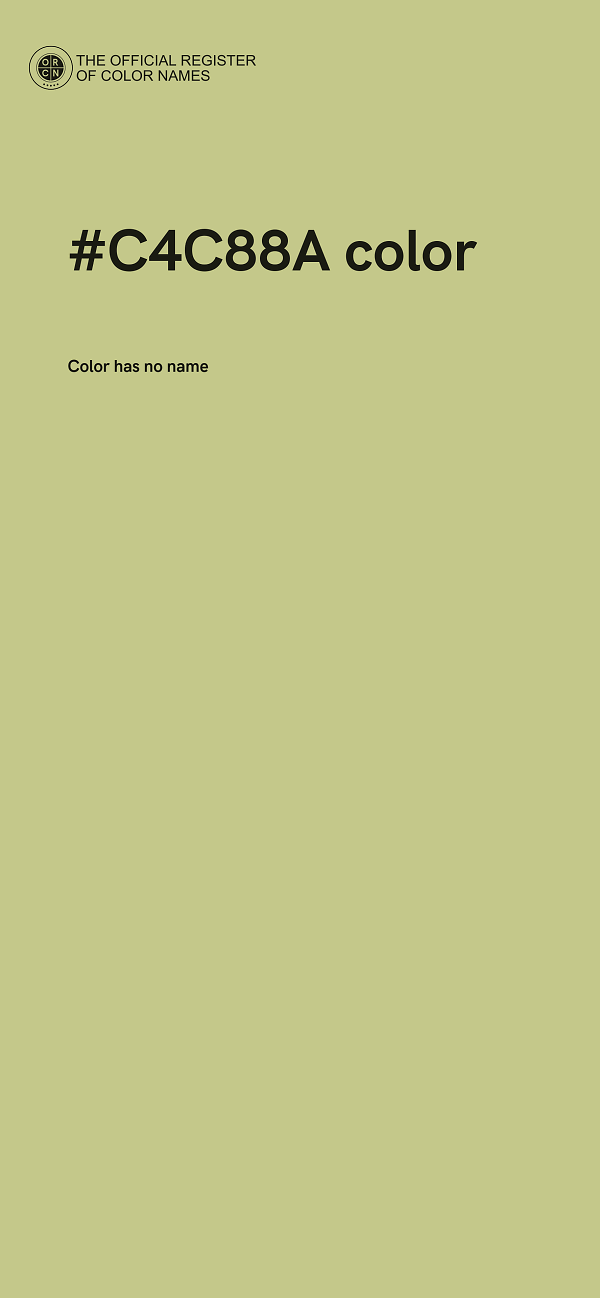 #C4C88A color image