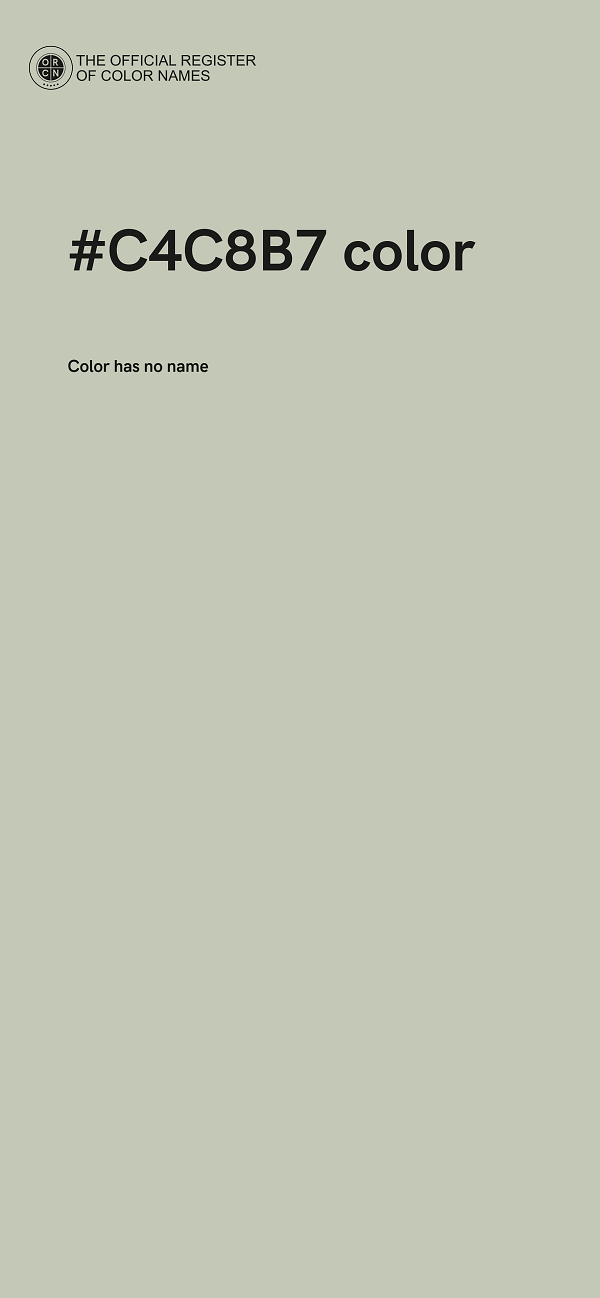 #C4C8B7 color image