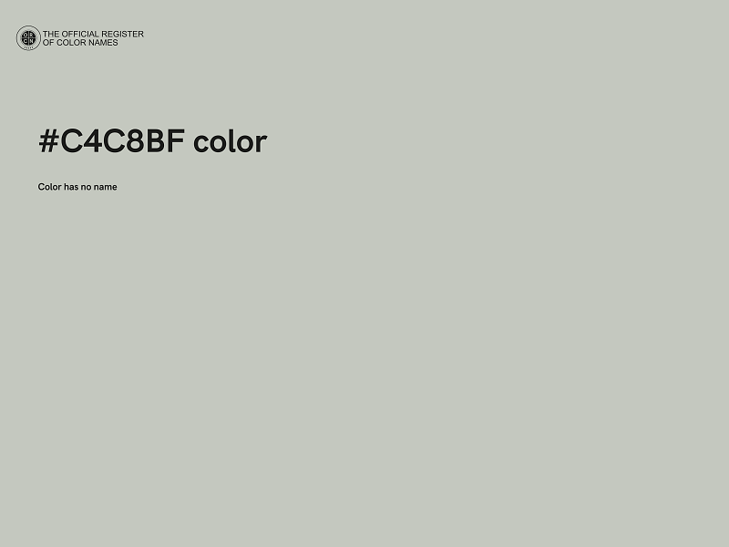 #C4C8BF color image